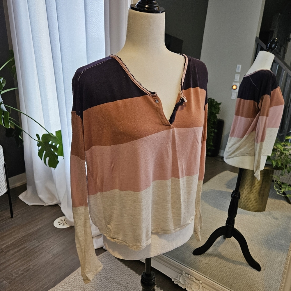 WILFRED colorblock long sleeve t-shirt